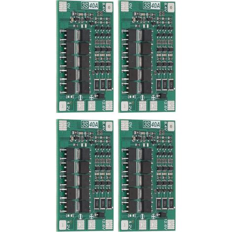 Packung mit 4 Lithium-Batterieschutzplatinen (PCBs) mit 3 MOS-Transistoren, präziser 40-A-Lithium-Batterie-Ausgleichsregler (1/5)