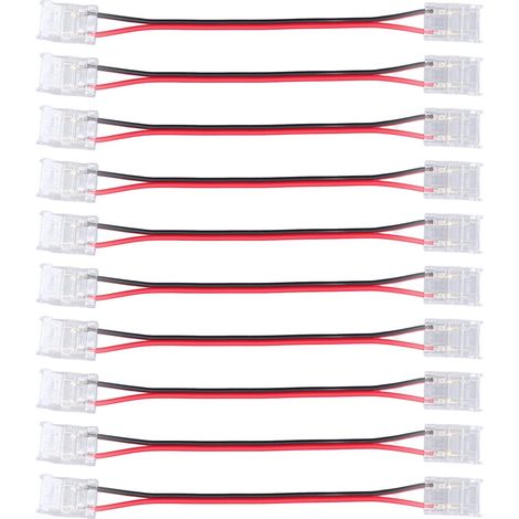 Connecteur de Bande Lumineuse COB, Bande à Double extrémité pour Dénuder le Fil d'extension 10