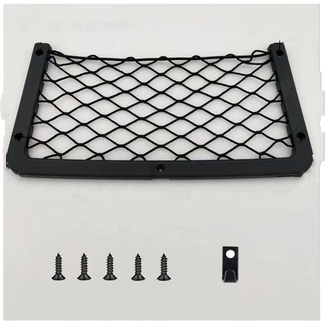 Aufbewahrungsnetz – Nicht spezifiziert – 4er-Pack – Groß – Polyester – Schwarz – Kofferraumtasche (1/4)