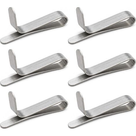 6 Pièces Clips pour Cercle À Gâteau, Mousse Cercle À Gâteau Clips Réglable, Convient Aux Moules À Pâtisserie De 6 À 10 Cm, Pince Anti-Fissure Et Antirouille, Compatible Lave-Vaisselle, Argenté (1/5)