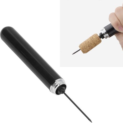 Tragbarer Weinausschank im Pistolen-Design, ABS & Edelstahl, 20,3 cm, Schwarz, ergonomisch, 1 Stück (1/5)
