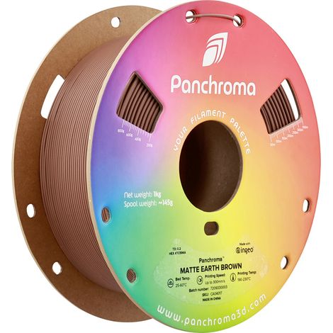 Polymaker CA04017 Panchroma™ Matte Filament PLA mat, faible teneur en plastique 1.75 mm 1000 g Earth (1/4)