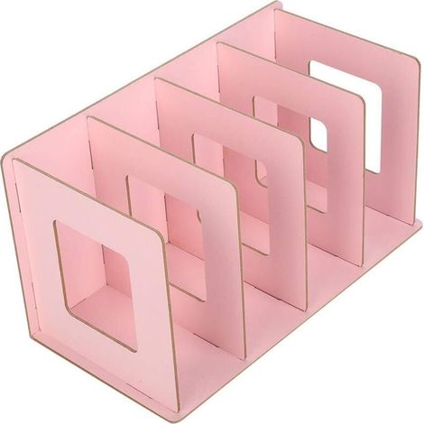 Scaffale da scrivania in legno da 4 pezzi per libri, CD, DVD, riviste, fermalibri e come organizer da scrivania (1/2)