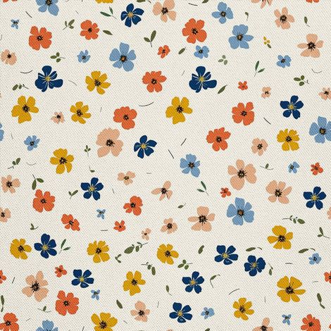 Tela Oxford para decoración de exteriores - Motivo de flores I DX5492 (1/5)