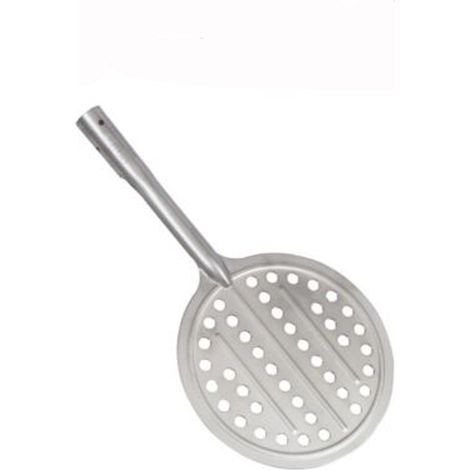 PALA PIZZA ACCIAIO INOX TONDA FORATA diam.Ø19cm FALCI