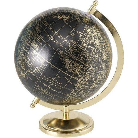 Boltze Globo decorativo elegante nero e dorato 20 cm (1/3)