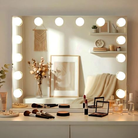 Espejo de maquillaje Palmdale Blanco (1/5)