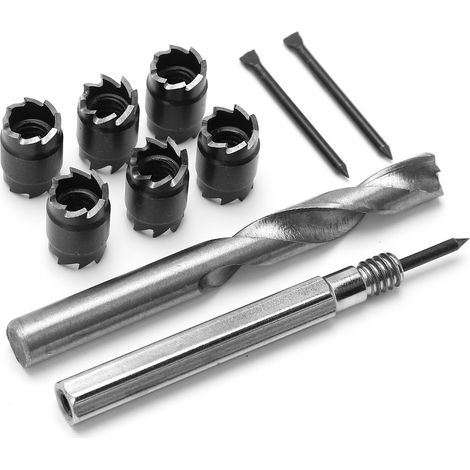 9 Pièces Fraises Rotatives Hexagonales pour Découpe de Points de Soudure - Lames de Rechange pour Perceuse