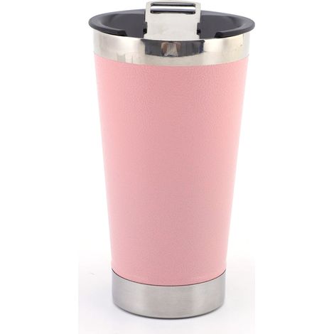 Thermos Acero Inoxidable - 20 Oz - Taza Cerveza con Abridor Integrado - Uso Exterior Coche Oficina - 1 Unidad (1/5)