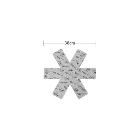 Topf- und Pfannenschoner, 8-teiliges Set (38 cm) - Crezuo (1/3)
