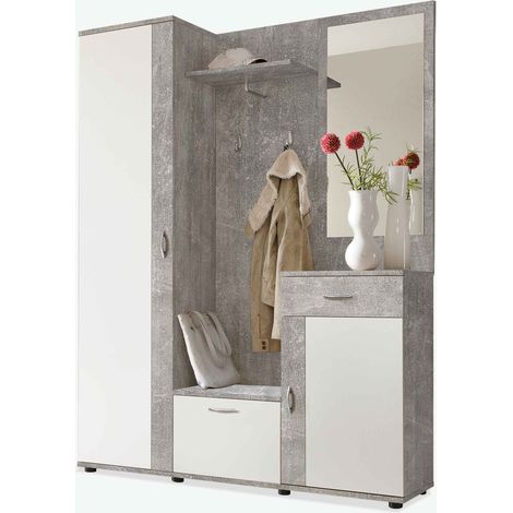Pit  Legno laminato - Bianco / grigio (1/4)