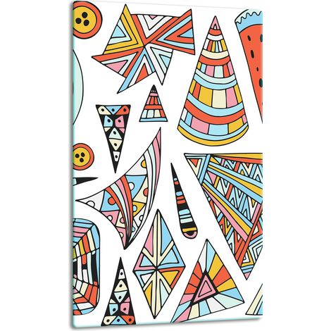 Glasplatte, Tischplatte, 30x52 cm, Pop-Art (1/5)