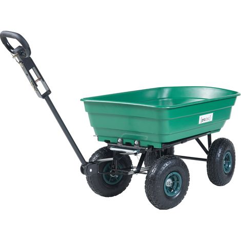 Bollerwagen Corfinio 111x51 cm max. 250kg Grün/Schwarz [pro.tec]