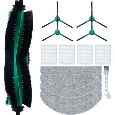 Kit di accessori per robot aspirapolvere iRobot Roomba Combo Essential Y0112/Y0110, pezzi di ricambio: 1 spazzola principale, 4 filtri, 4 spazzole laterali, 4 panni per la pulizia, 1 spazzola per la p (1/4)