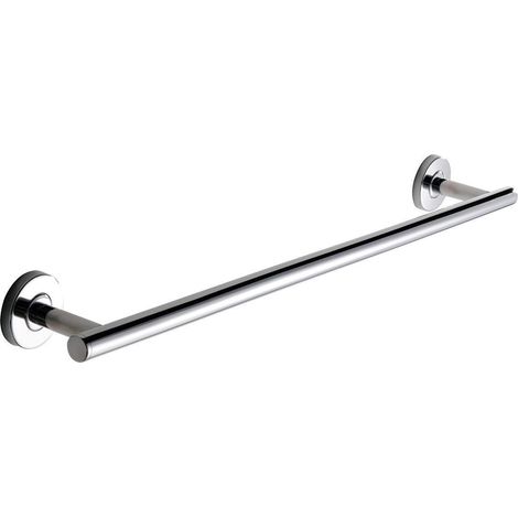 Barre porte-serviette individuelle KWC, MEDIUS, acier inoxydable, 600x54x80 mm, montage apparent, haute brillance