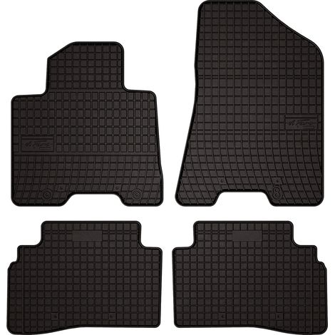 Tapis de sol en caoutchouc pour : Kia Sportage IV FL SUV (2018-2021) - noirs, sur mesure (1/5)