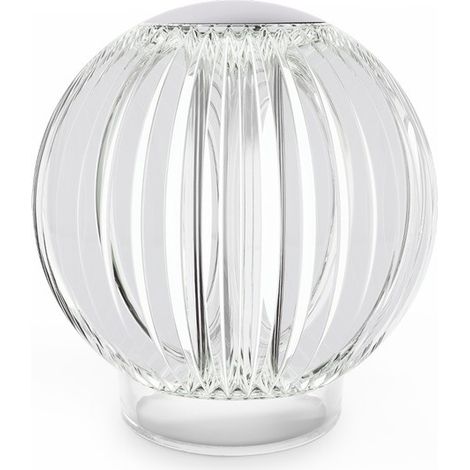 Ideal Lux DIAMOND Lampe de table globe à LED à intensité variable transparente 3000K