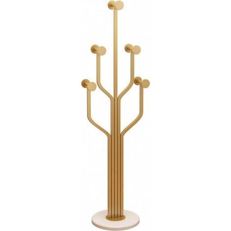 Coat rack with hooks, stable, gold, modern and simple (1/5)