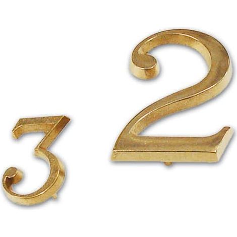 NUMERO 3 MM 40 OTTONE LUCIDO (1/2)