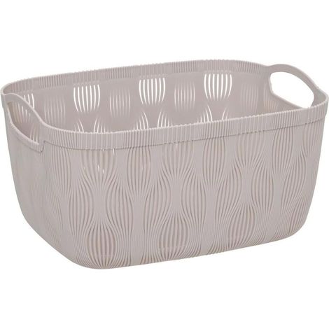 Panier de Rangement Design "Leaf" 6,5L Beige