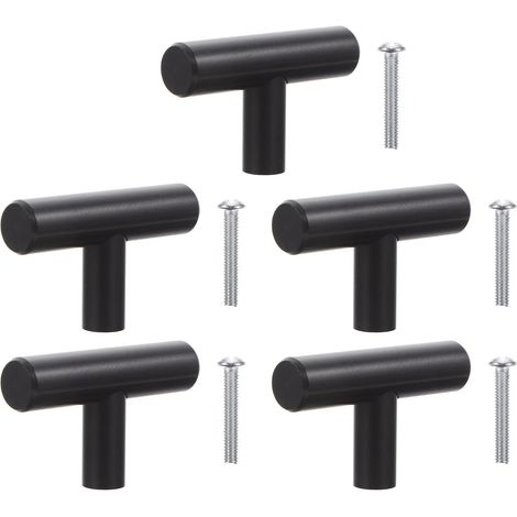 5 Pièces Poignées de Traction Poignées de Tiroir Quincaillerie pour Meubles en Alliage d'Aluminium Surface Lisse pour Armoire Dressing Moderne (1/5)
