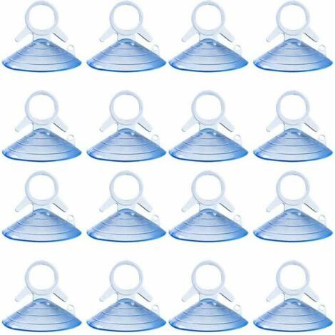 Lot de 40 ventouses transparentes en PVC sans crochets - Ventouses rondes auto-adhésives et résistantes pour voiture, pare-soleil, fenêtre, salle de bain, cuisine (1/5)