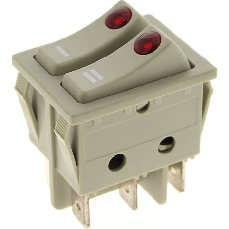 Interruttore 6 morsetti doppio con luci per radiatore delonghi