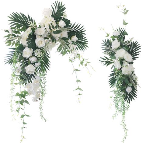 2 arches de mariage artificielles, grandes fleurs pour la décoration florale de cérémonies de mariage sacrées et pures-AquaForge (1/5)