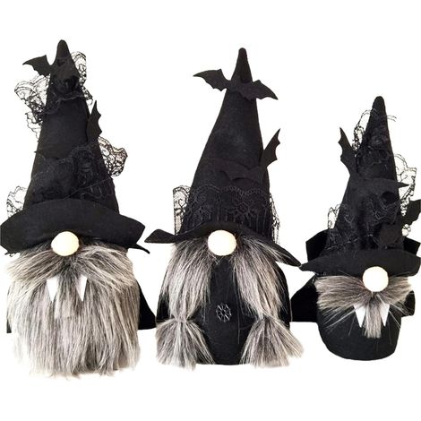 3pcs Halloween Gnome Doll Plush Faceless Doll with Long Beard Halloween Table Shelf Photo Props Decoration Gnomes Ornament Gifts for Kids (1/5)