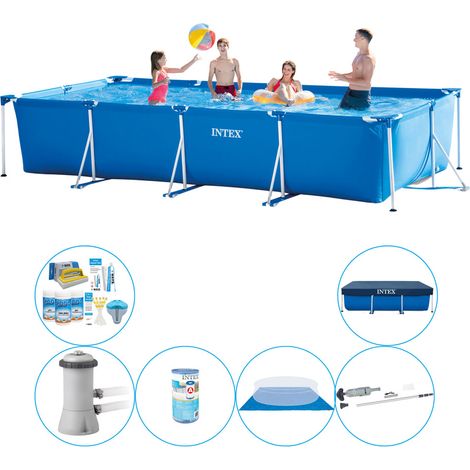 Intex Piscine Tubulaire Rectangulaire - 450x220x84 cm - 6-pièces S20067 (1/5)