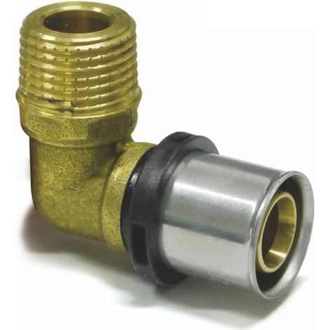 Pressfitting 90° Winkel - Bogen + Außengewinde