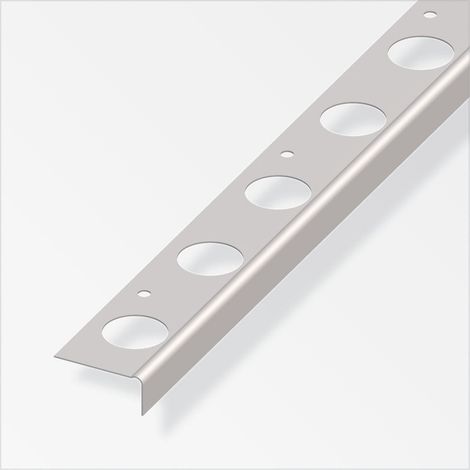 alfer Treppen-Reparaturwinkel, für Steintreppen 1.03 m, 18 x 43 mm verzinkt Profil