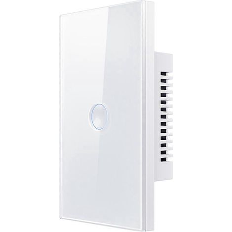 Tuya WiFi Smart Touch-Schalter, weiß, 110-240 V, 2,5D konkave Form, B--