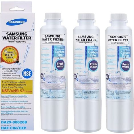 3pcs filtre à eau pour réfrigérateur Filtre à eau DA29-00020B pour réfrigérateur - Compatible avec Samsung DA29-00020B, DA29-00020A, HAF-CIN/EXP, NSF 42&53&401 (1/5)