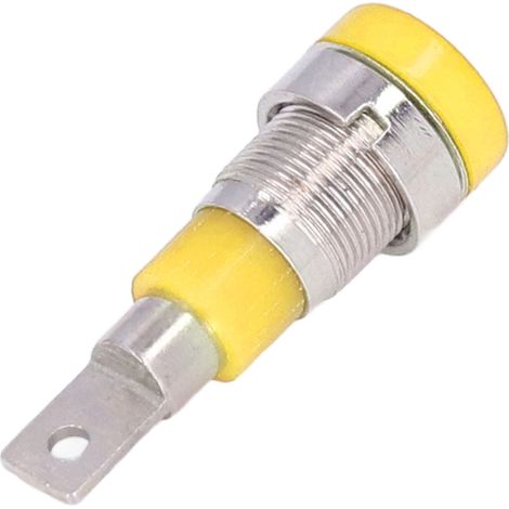 10 Stück Bananenstecker 4 mm, hohe Leistung, lange Lebensdauer, elektrische Verbindungswerkzeuge, gelb (1/5)