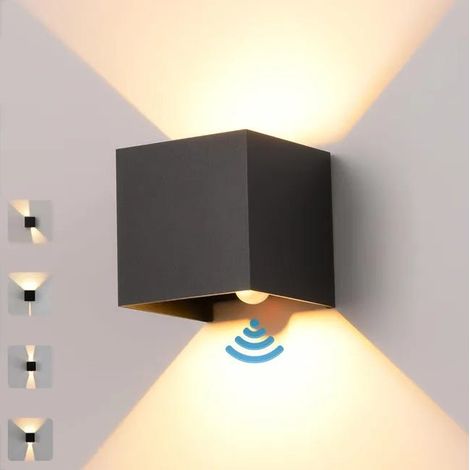 Applique LED 12W con Sensore Movimento – Lampada da Parete Interno/Esterno IP65 3000K