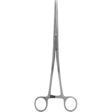 Hämostatische Pinzette, 22 cm/8,7 Zoll – Edelstahl – Angeln und Viehzucht – Gerade Spitze
