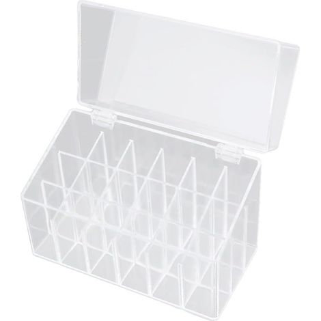Boîte de Rangement en Plastique 18 Compartiments pour Rouge à Lèvres (1/5)