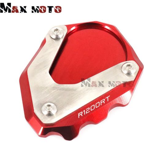 (R1200RT-Rouge) Compatible avec BMW R1200RT R1200 RT R 1200RT 2004-2013 et R1200ST 2003-2007 - Béquille latérale/extension de pied - Maxpower (1/3)