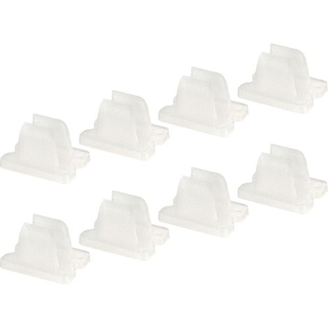 LED Neon Mount Clips, Clamp Mount Bracket Fit 6mm Silicone LED Neon Flex Strip Lighting, Pack of 100 (1/4)