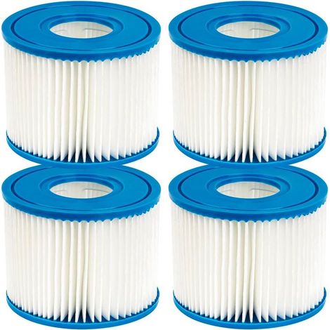CYRILL – Lot de 4 filtres de piscine pour Intex PureSpa Type S1 Cartouche pour 29001E PureSpa Filtre gonflable de piscine Catridge (1/5)