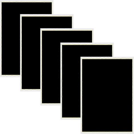 Lot de 5 feuilles de papier de marquage pour gravure laser, 15 x 10,63 pouces, noir, pour marquage et gravure laser à fibre. (1/5)