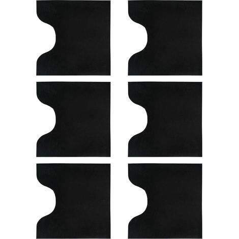 training mats absorbent toilet mat soft U shaped rounded and (1/5)