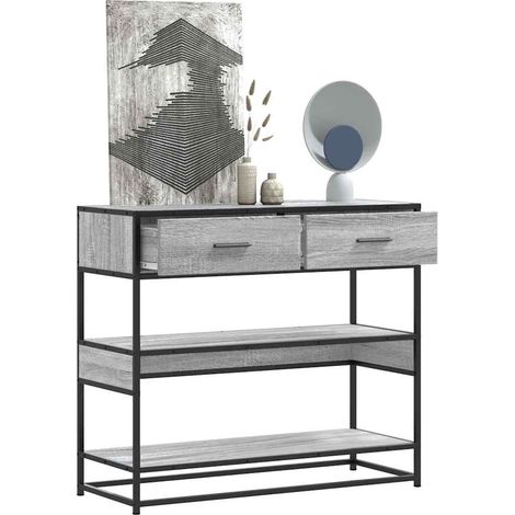 Konsolentisch Grau Sonoma 90x35x80 cm Holzwerkstoff