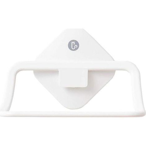 Towel Rings For Bathrooms Serviette Simple Cadre Sans Serviette Perforée Salle De Bains Cuisine Rack Cintre Riz Blanc Mini Cuisine Pendaison Anneau(15,5x9,7cm) (1/4)