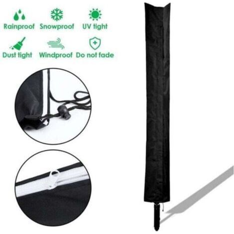 Housse de protection pour sèche-linge rotatif 210D, XU,168x28cm Séchoir parapluie Housse de protection de rechange (1/4)