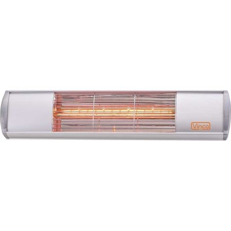 Stufa alogena da esterno antipioggia / antipolveri 1500W Vinco - 70164
