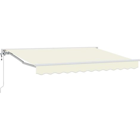 Elektrische ausziehbare Markise Creme 3,5 x 2,5 m (1/5)