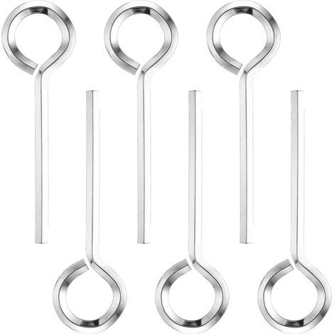 (5/32") Standard-Sechskantschlüssel, 6er-Packung massive Stahlschlüssel mit O-Ring und vollständiger Öse für Druckstangen, Notausgangsvorrichtungen (1/5)