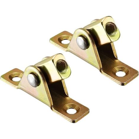 Set of 2 pieces M8 female thread A3 steel gas spring end fitting gas spring connector and bracket (1/4)